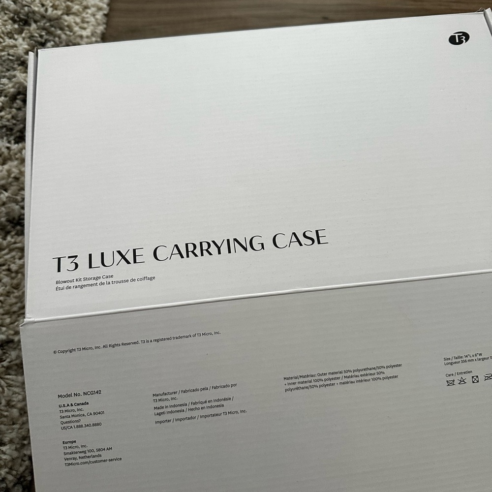 T3 Stylish White Carrying Case